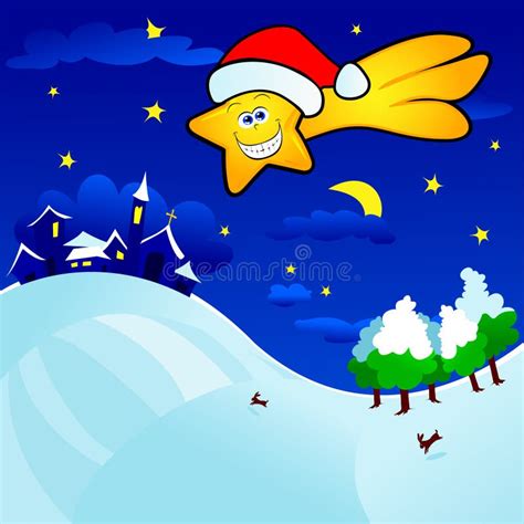 Christmas Night Stock Vector Illustration Of Covered 17017796