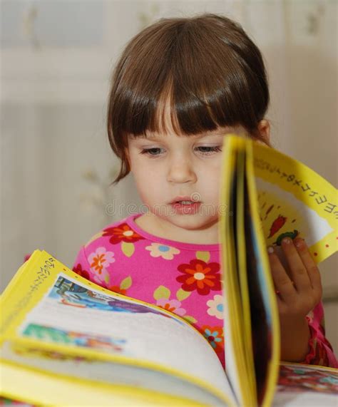 Child Reading The Book Stock Photo Image Of Concentration 10017674