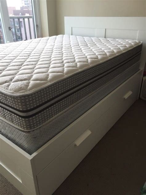 A bed that's so comfy and cozy you never want to get up, a nightstand that's always there to keep your phone within arm's reach, a super comfortable mattress and pillows with lots of character. IKEA Brimnes full size bed set (Furniture) in Seattle, WA ...