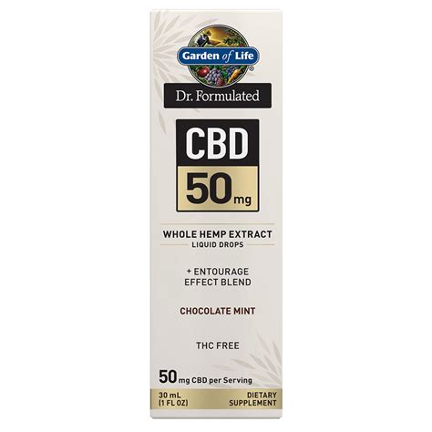 Dr Formulated Cbd Oil 50mg Chocolate Mint Drops Garden Of Life