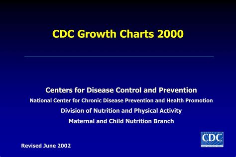 The national center for chronic disease prevention and. PPT - CDC Growth Charts 2000 PowerPoint Presentation, free ...