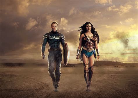 captain america and wonder woman hd superheroes 4k wallpapers images backgrounds photos and