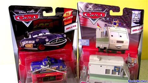 Cars Doug Rm Caravan And The Fabulous Doc Hudson Hornet With Stand New