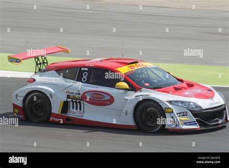 French Race Car In The Track Renault Megane Stock Photo Alamy