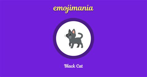 🐈‍⬛ Black Cat Emoji Copy And Paste Emojimania