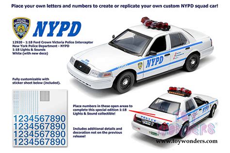 Ford Crown Victoria Police Interceptor Nypd 12920 118 Scale Greenlight