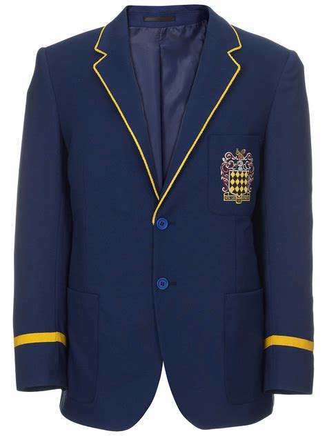 The Blue Coat School Girls 6th Form Blazer Navygold At John Lewis