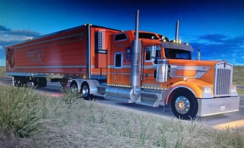 pin by reeferman tmdc on skin ats truck and trailer trucks truck and trailer trailer