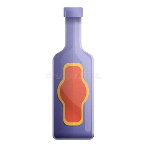 Vodka Bottle Icon Cartoon Style Stock Vector Illustration Of