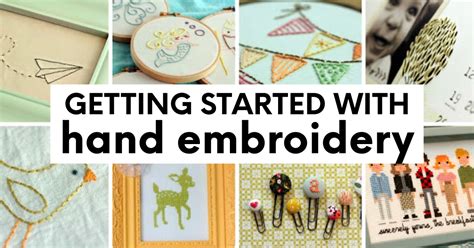Getting Started In Hand Embroidery From 30daysblog