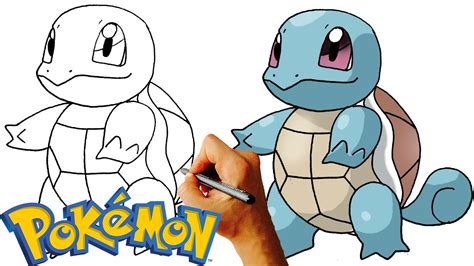 How To Draw Squirtle Pokemon Step By Step Drawing Lesson Youtube