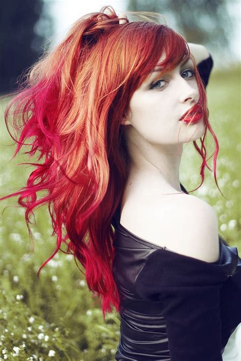 Ginger Hair With Bright Red Tips All About Hair