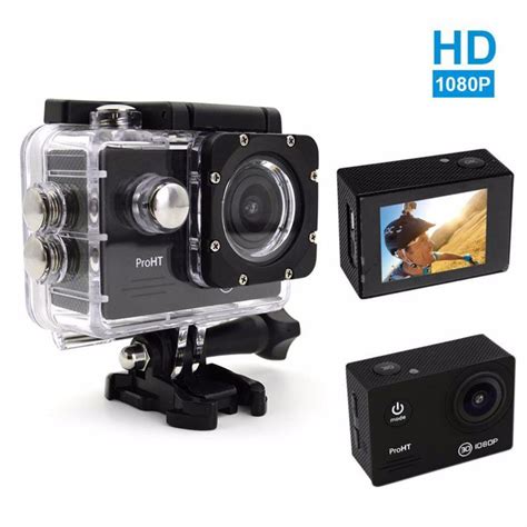 Proht 1080p Hd Waterproof Action Camera In Black 86302 The Home Depot