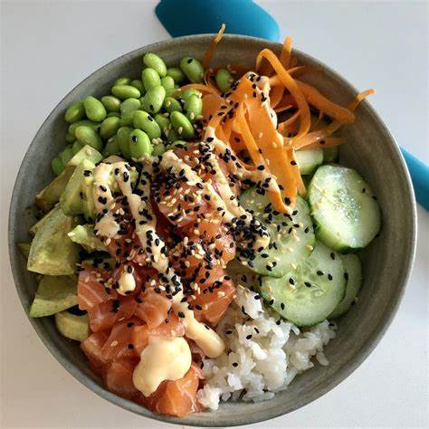 Dainty Rice Salmon Poke Bowl Dainty Rice