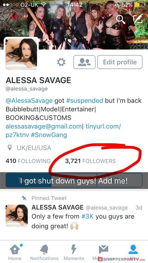 Alessa Savage Alessasavagexxx Snapchat Nudes Porn And Sex At