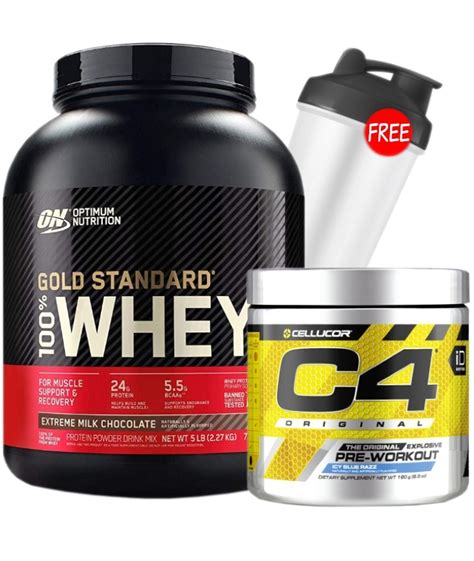 On Gold Standard Whey C4 Stack Sportys Health
