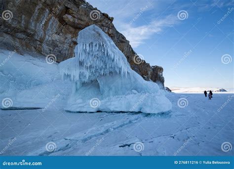 Coast Of Lake Baikal In Winter Stock Photo Image Of Island Frozen