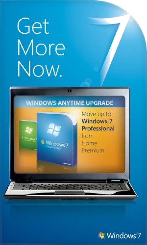 Microsoft Windows Anytime Upgrade Win 7 Home Premium To Win 7