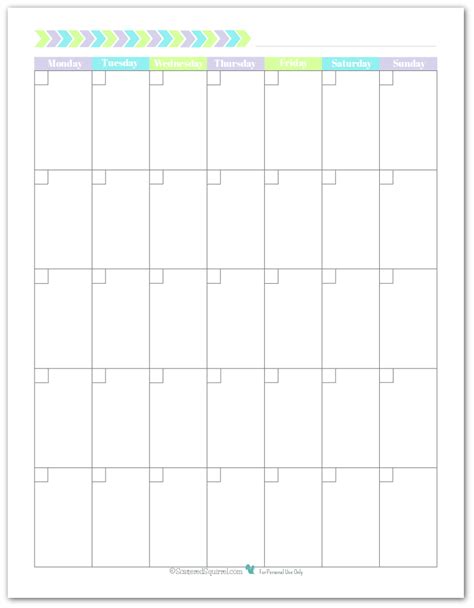 Free Printable Monthly Calendar With Lines Calendar Templates