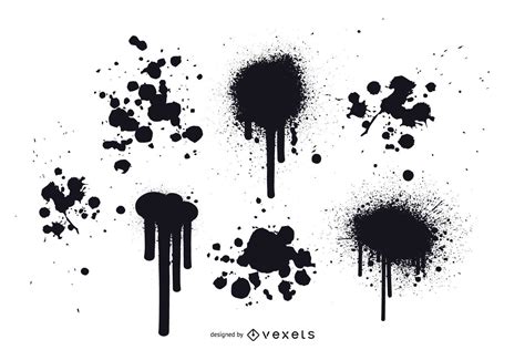 Grunge Paint Splatter Vectors Free Vector Download