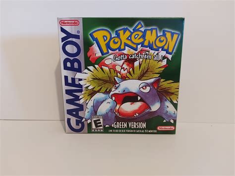 Pokemon Green Edition Sheet Game Boy Advance Original Cartridge