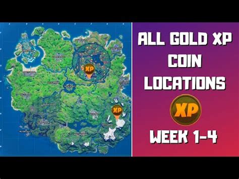 All Gold Xp Coins Locations In Fortnite Season 4 Chapter 2 Week 1 4