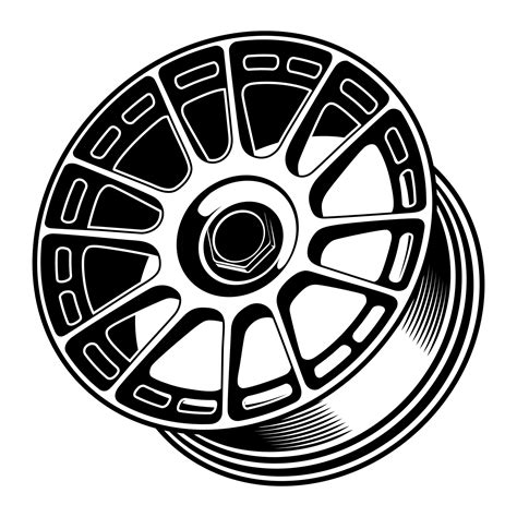 Car Wheel Illustration For Conceptual Design 2075627 Vector Art At