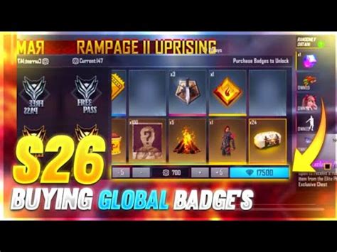 But in some country the price of. BUYING GLOBAL BADGES || FULL REVIEW ELITE PASS S26 ...