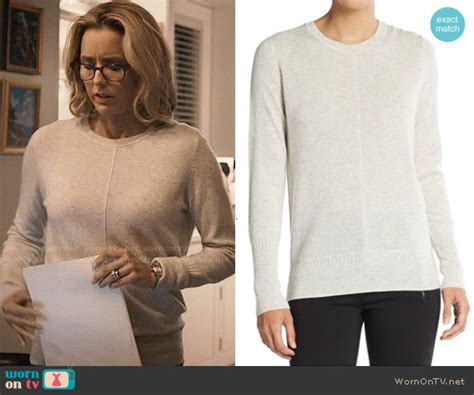 Wornontv Elizabeth’s Grey Sweater With Front Seam On Madam Secretary Téa Leoni Clothes And