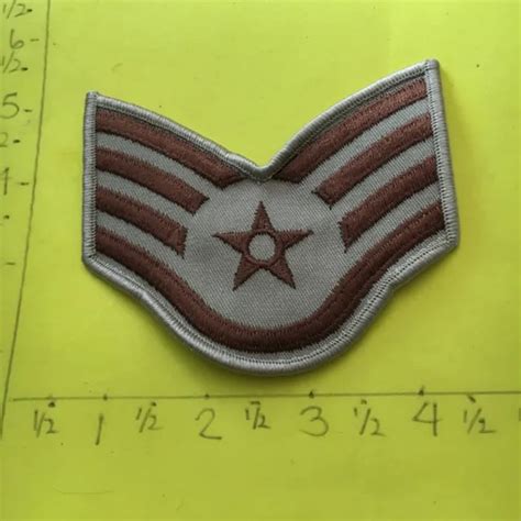 Us Air Force Staff Sergeant Insignia Rank Patch E6 Ssgt Usaf 1339