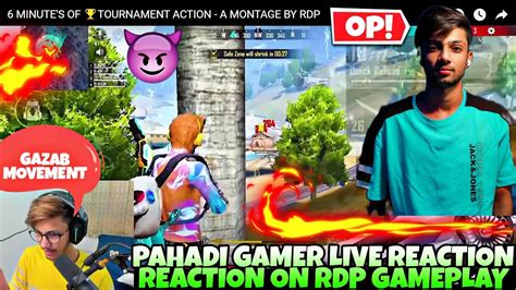 Pahadi Gaming Live Op Reaction On Rdp Tournament Gameplay Insane