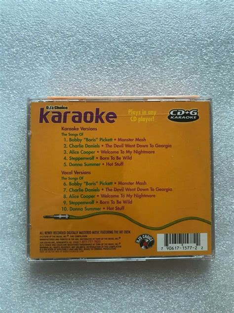 dj s choice karaoke halloween hits by dj s choice cd apr 2003 turn up the music for sale