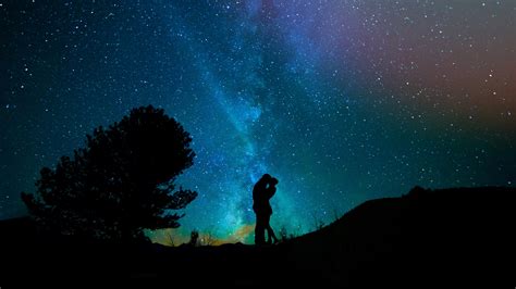 2560x1440 Lovers Night Sky Starry Sky 1440p Resolution Hd 4k Wallpapers