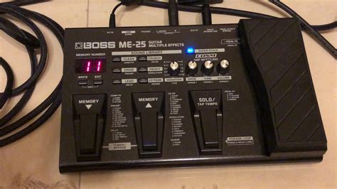 Boss Me 25 Guitar Multiple Effects Demo Youtube