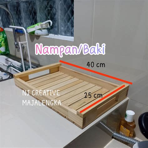 Nampan Kayu Aesthetic Baki Tatakan Piring Gelas Minimalis Serbaguna Lazada Indonesia