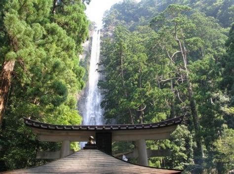 The Nachi Temple And Waterfalls In Japan