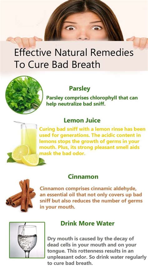 effective natural remedies to cure bad breath works gum disease