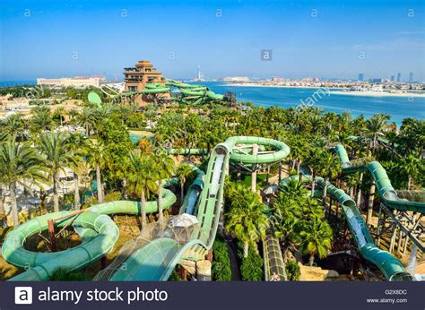 Aquaventure Waterpark In Atlantis The Palm Is The Best Water Park In Stock Photo Royalty Free