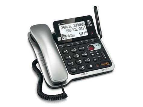 Atandt Cl84102 Corded Cordless Phone System With Answering System
