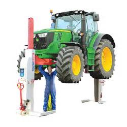 4 Post Column Lift Set For Tractors With Dr On Wheel Plates