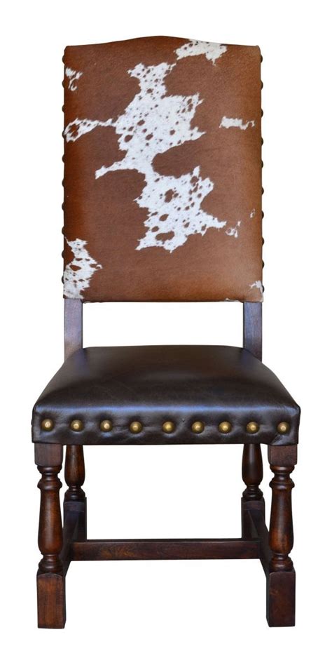 Western chic turquoise and cowhide victorian chair. Colton Cowhide Dining Chair | Dining chairs, Dining room ...