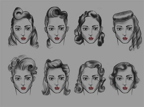 Artstation Pin Ups Hair Study