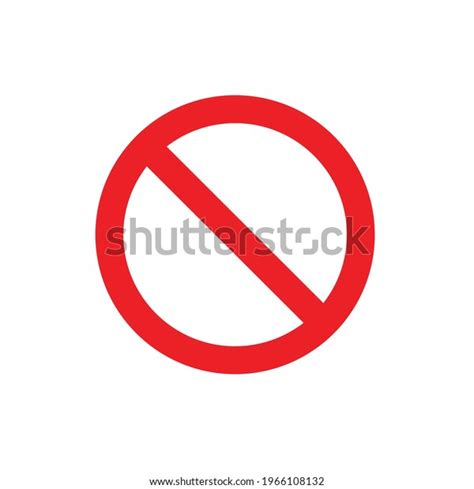 No Sign Ban Vector Icon Stop Stock Vector Royalty Free 1966108132 Shutterstock