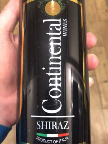 Continental Wines Shiraz Vivino