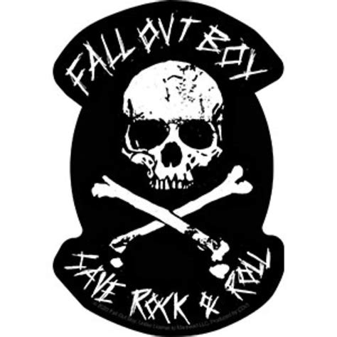 Fall Out Boy Rock And Roll Vinyl Sticker At Sticker Shoppe