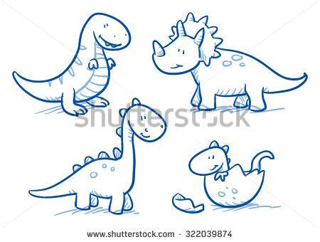 In this video, i attempt to teach you my method for how to draw a cute cartoon dinosaur. Cute Stock Vectors & Vector Clip Art | Dinosaur drawing ...