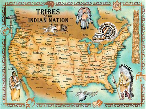 Native American Tribal Map Native American Map Native American Tribes Map Native American