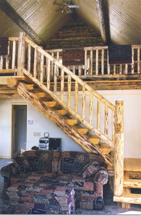Cabin Stairs Loft Stairs Rustic Stairs Stairs