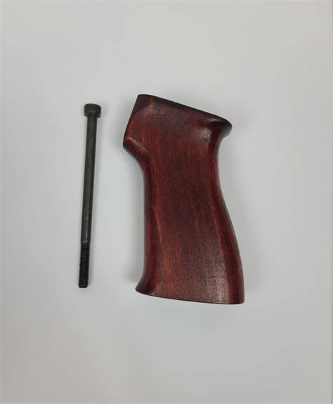 Serbian Red Wooden Pistol Grip Blem Zastava Arms Usa