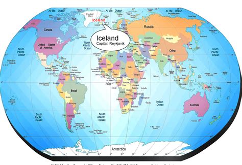 Where Is Iceland Located On A World Map United States Map